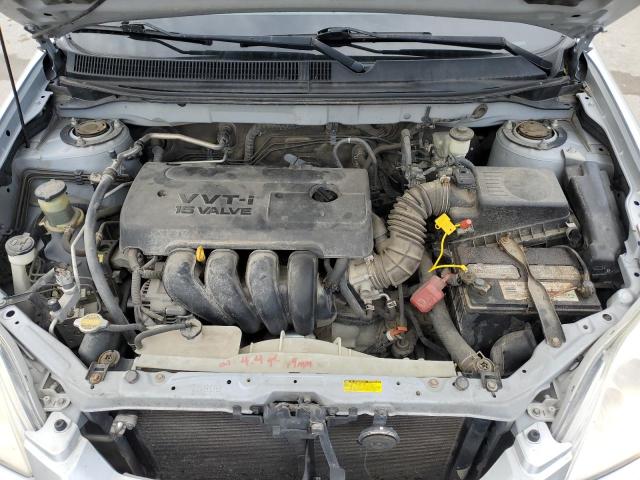 2T1KR32E27C650344 - 2007 TOYOTA COROLLA MA XR SILVER photo 11