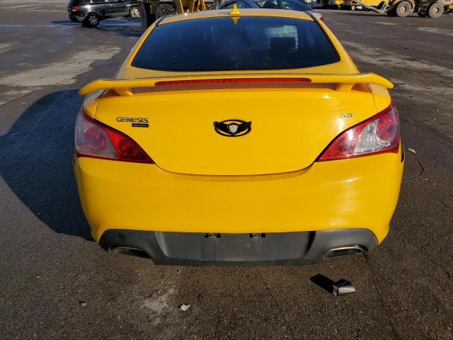 KMHHU6KH4AU017726 - 2010 HYUNDAI GENESIS CO 3.8L YELLOW photo 6