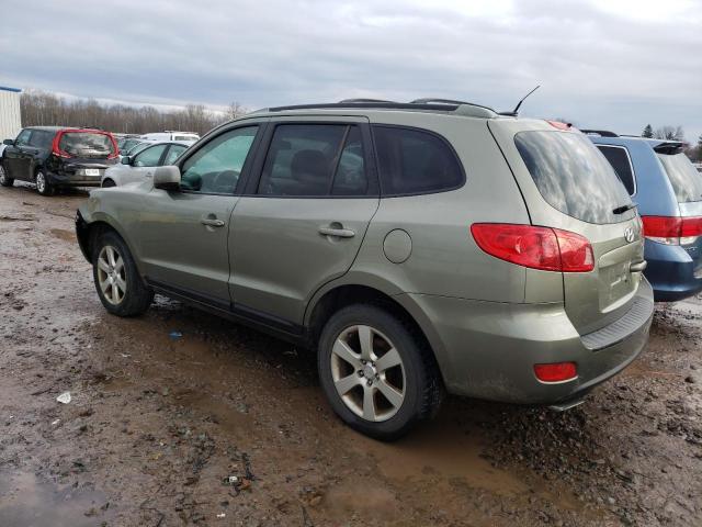 5NMSH73E87H038412 - 2007 HYUNDAI SANTA FE SE GREEN photo 2