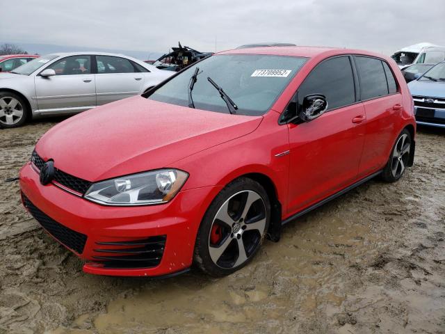 3VW4T7AUXHM066418 - 2017 VOLKSWAGEN GTI S RED photo 1