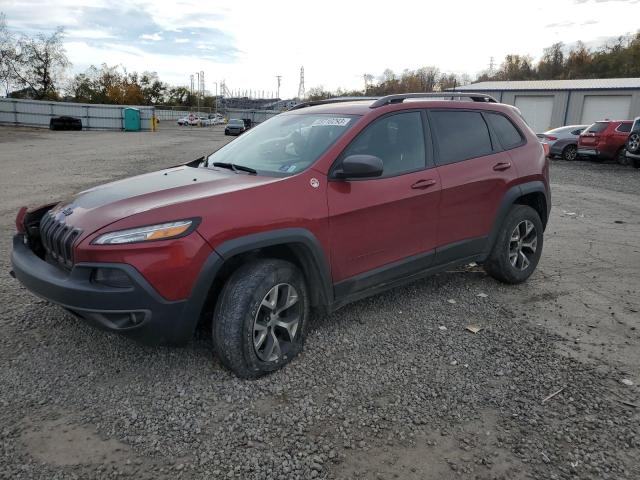 1C4PJMBS2HW583844 - 2017 JEEP CHEROKEE TRAILHAWK BURGUNDY photo 1