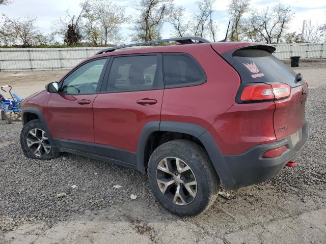 1C4PJMBS2HW583844 - 2017 JEEP CHEROKEE TRAILHAWK BURGUNDY photo 2