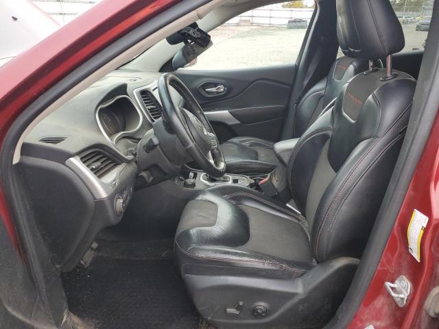 1C4PJMBS2HW583844 - 2017 JEEP CHEROKEE TRAILHAWK BURGUNDY photo 7