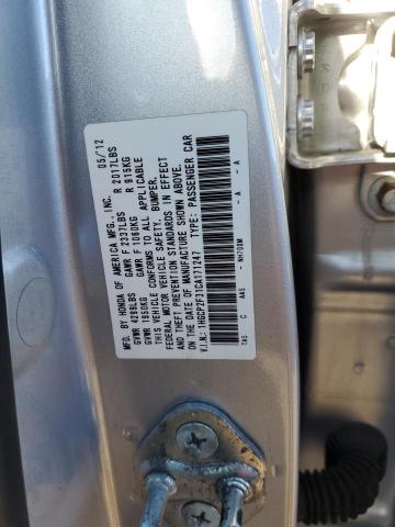 1HGCP2F31CA171247 - 2012 HONDA ACCORD LX SILVER photo 12