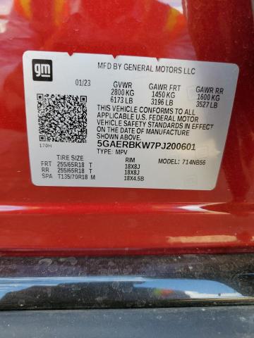 5GAERBKW7PJ200601 - 2023 BUICK ENCLAVE ESSENCE 栗色 照片 13