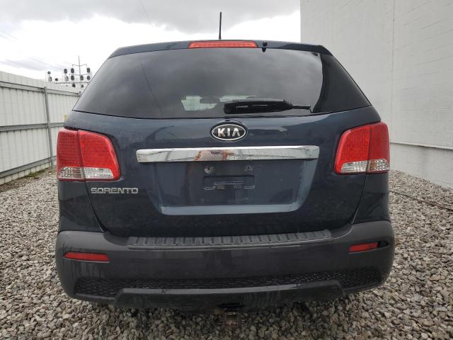 5XYKTCA66DG375704 - 2013 KIA SORENTO LX BLUE photo 6