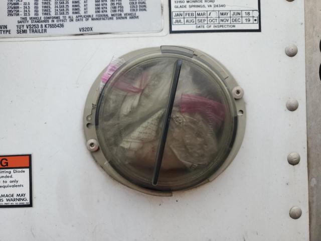 1UYVS2538K7655436 - 2019 UTILITY TRAILER თეთრი ფოტო 8