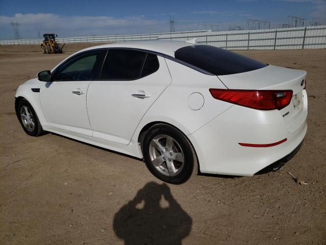 KNAGM4A79F5631585 - 2015 KIA OPTIMA LX WHITE photo 2