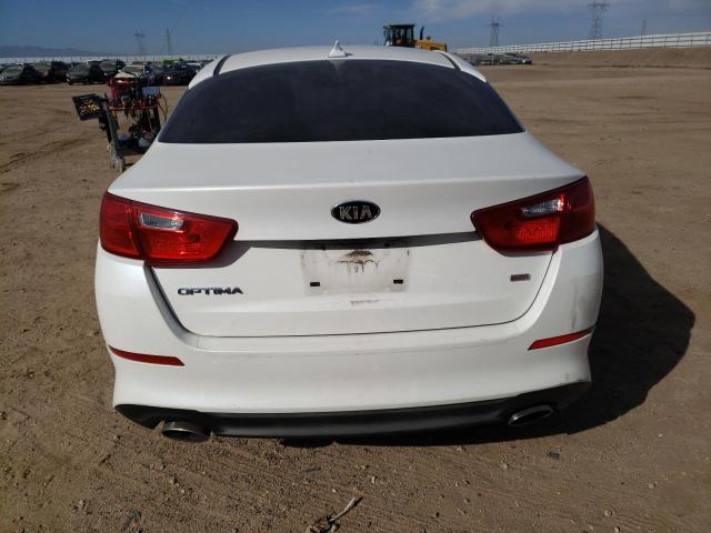 KNAGM4A79F5631585 - 2015 KIA OPTIMA LX WHITE photo 6