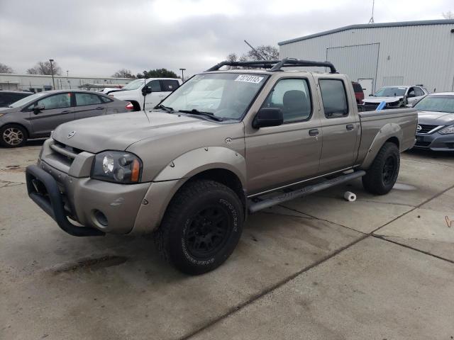 1N6ED29X04C449556 - 2004 NISSAN FRONTIER CREW CAB XE V6 GRAY photo 1