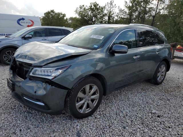 5FRYD3H8XFB002995 - 2015 ACURA MDX ADVANCE GRAY photo 1