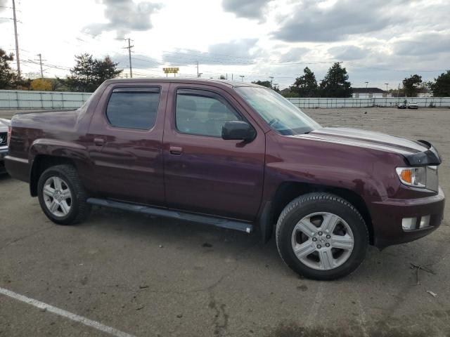 5FPYK1F56BB006967 - 2011 HONDA RIDGELINE RTL BURGUNDY photo 4