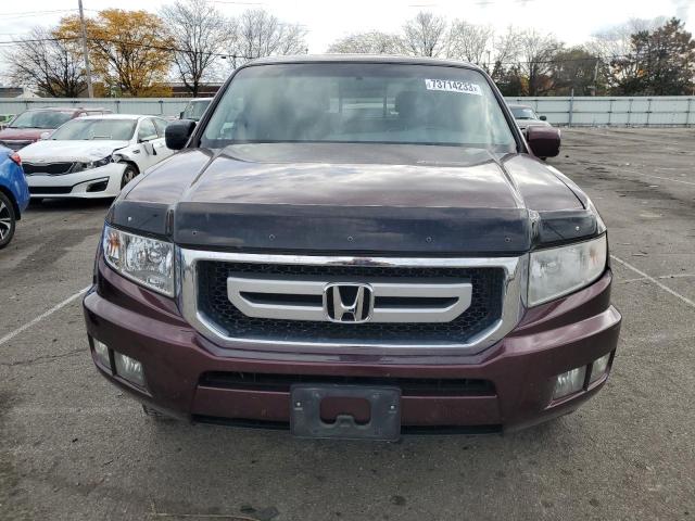 5FPYK1F56BB006967 - 2011 HONDA RIDGELINE RTL BURGUNDY photo 5