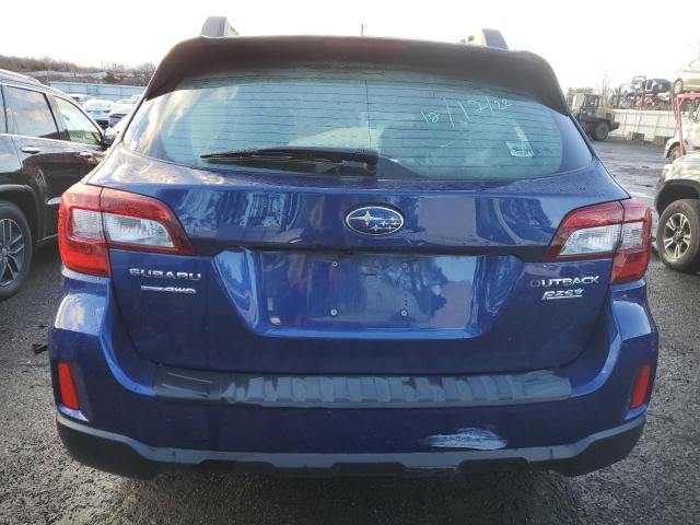 4S4BSAAC4G3336207 - 2016 SUBARU OUTBACK 2.5I BLUE photo 6