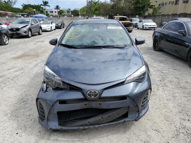 2T1BURHEXJC024752 - 2018 TOYOTA COROLLA L GRAY photo 5