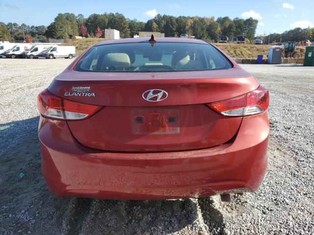 KMHDH4AE4DU495602 - 2013 HYUNDAI ELANTRA GLS RED photo 6