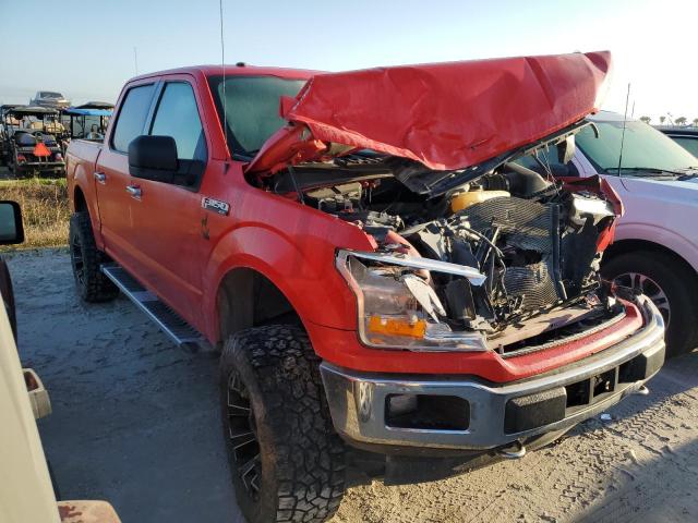 1FTEW1E57JFC32379 - 2018 FORD F150 SUPERCREW RED photo 4