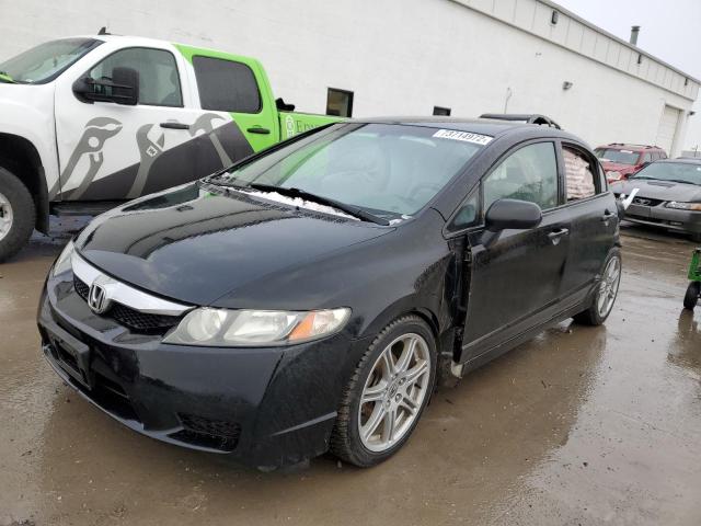 2HGFA1E21AH043624 - 2010 HONDA CIVIC DX BLACK photo 1