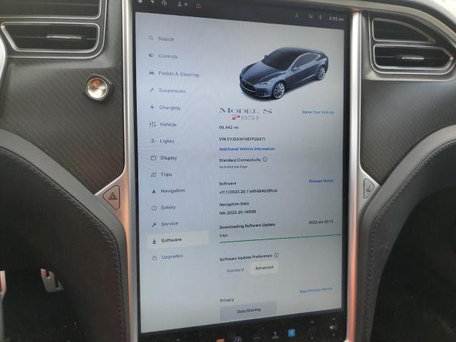 5YJSA1H14EFP28471 - 2014 TESLA MODEL S Մոխրագույն լուսանկար 9