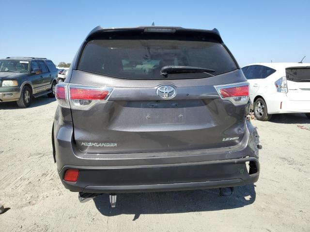 5TDBKRFH9FS114931 - 2015 TOYOTA HIGHLANDER LE CHARCOAL photo 6