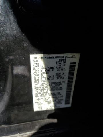 1N6AA07B56N566110 - 2006 NISSAN TITAN XE CHARCOAL photo 12