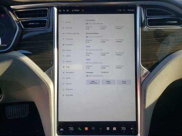 5YJSA1E14GF133000 - 2016 TESLA MODEL S ნაცრისფერი ფოტო 9