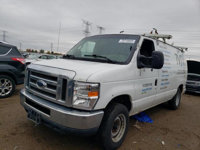 1FTNE14W18DB18154 - 2008 FORD ECONOLINE E150 VAN WHITE photo 1