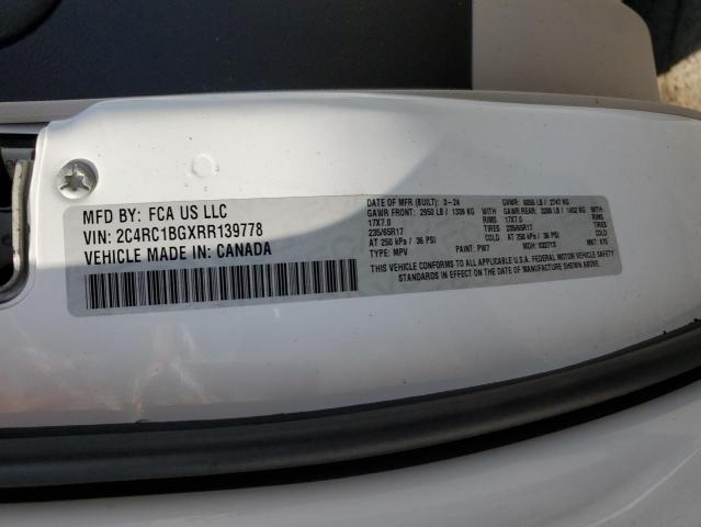 2C4RC1BGXRR139778 - 2024 CHRYSLER PACIFICA TOURING L თეთრი ფოტო 13