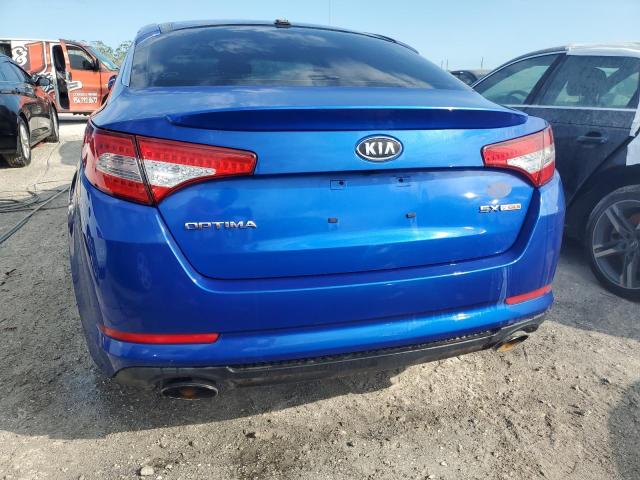 KNAGR4A64B5140568 - 2011 KIA OPTIMA SX BLUE photo 6