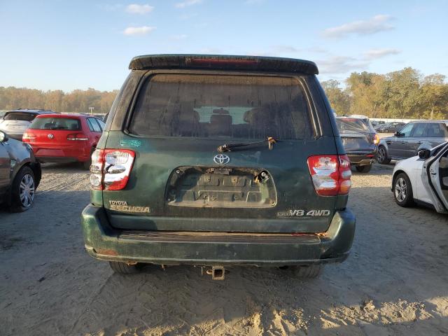 5TDBT48A42S099166 - 2002 TOYOTA SEQUOIA LIMITED GREEN photo 6