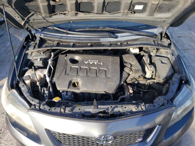 2T1BU4EE1AC230002 - 2010 TOYOTA COROLLA BASE GRAY photo 11