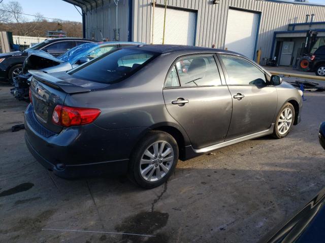 2T1BU4EE1AC230002 - 2010 TOYOTA COROLLA BASE GRAY photo 3