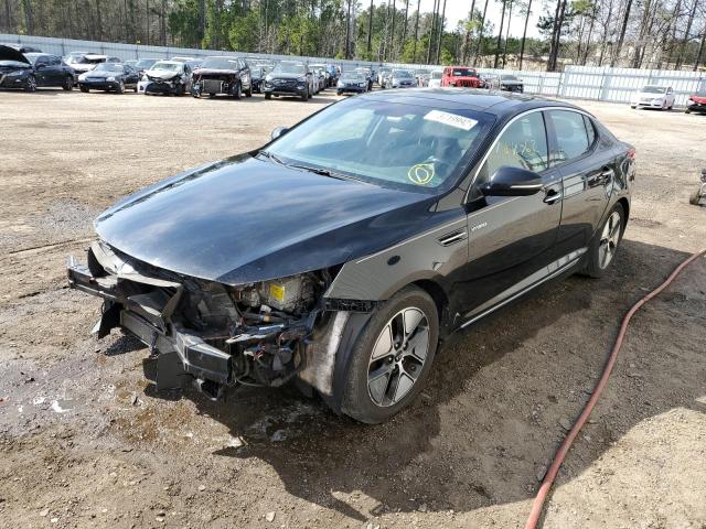 KNAGM4AD0D5038149 - 2013 KIA OPTIMA HYBRID BLACK photo 1