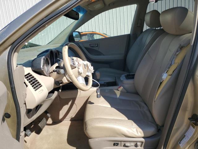 JN8AZ08W46W533563 - 2006 NISSAN MURANO SL TAN photo 7