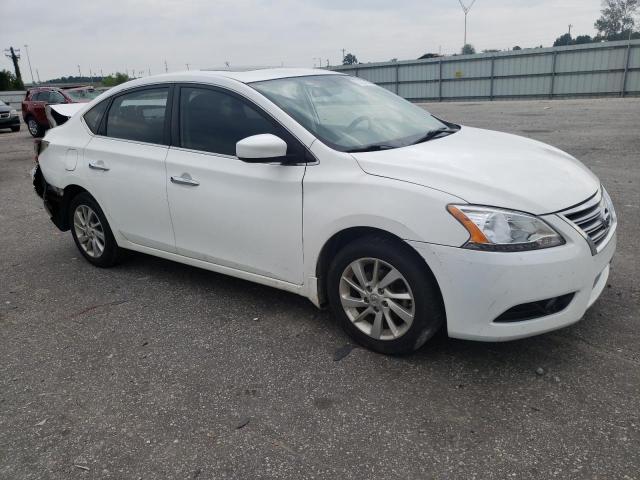 3N1AB7AP9FY240586 - 2015 NISSAN SENTRA S WHITE photo 4