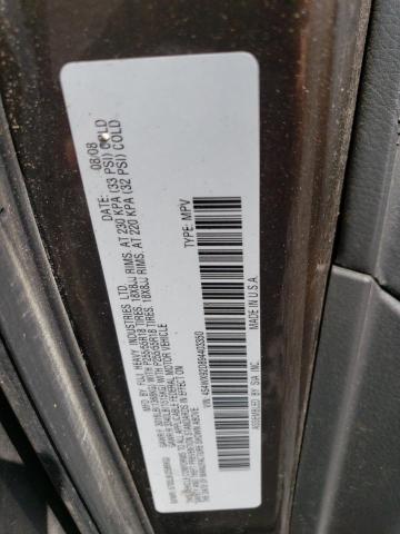 4S4WX92D894403350 - 2009 SUBARU TRIBECA LIMITED BROWN photo 12