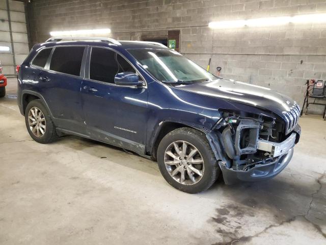 1C4PJMDS7FW704930 - 2015 JEEP CHEROKEE LIMITED BLUE photo 4