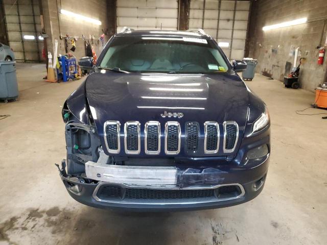 1C4PJMDS7FW704930 - 2015 JEEP CHEROKEE LIMITED BLUE photo 5