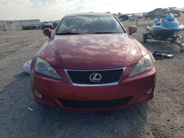 JTHBE262985019187 - 2008 LEXUS IS 350 RED photo 5