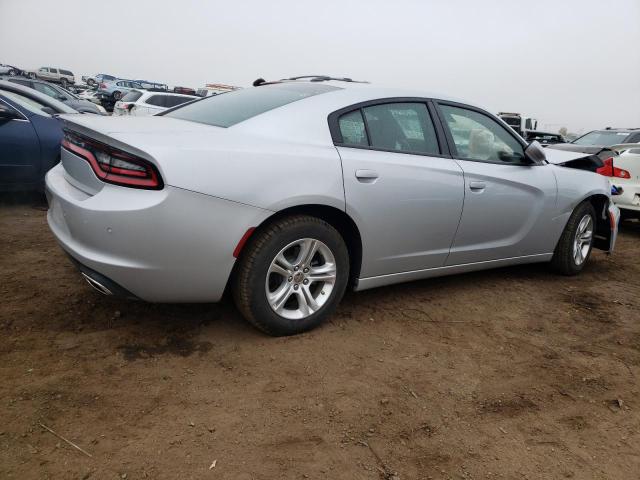 2C3CDXBG4NH258565 - 2022 DODGE CHARGER SXT SILVER photo 3