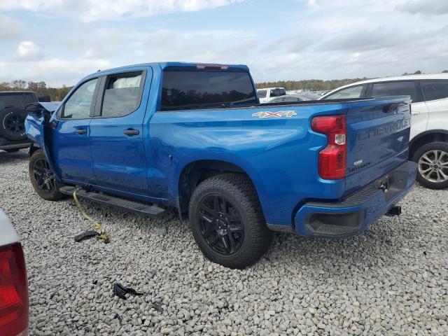 1GCPDBEK9NZ550504 - 2022 CHEVROLET SILVERADO K1500 CUSTOM BLUE photo 2