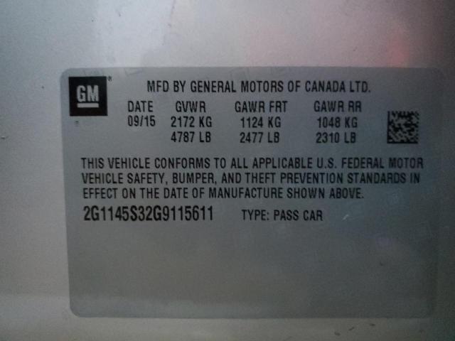 2G1145S32G9115611 - 2016 CHEVROLET IMPALA LTZ SILVER photo 13