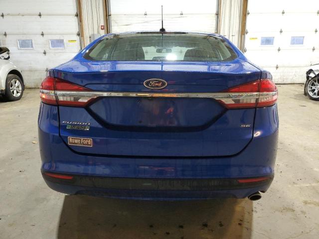 3FA6P0PU7HR280838 - 2017 FORD FUSION SE PHEV BLUE photo 6