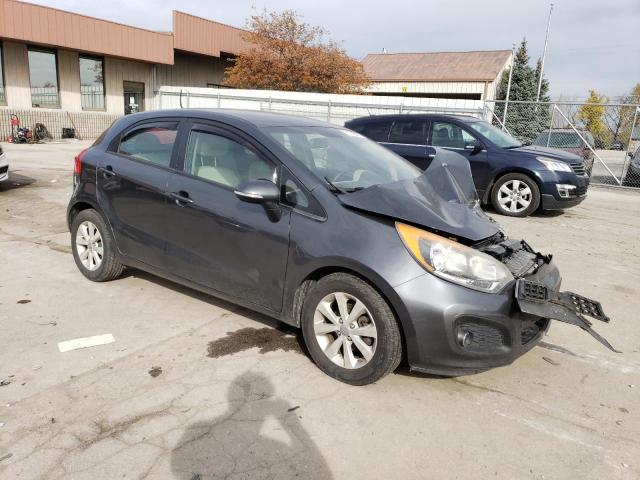 KNADN5A32D6239767 - 2013 KIA RIO EX GRAY photo 4