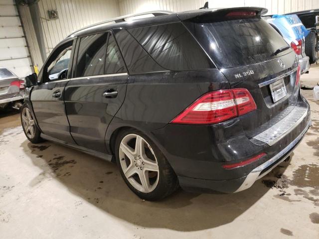 4JGDA5HB8EA404890 - 2014 MERCEDES-BENZ ML 350 4MATIC BLACK photo 2