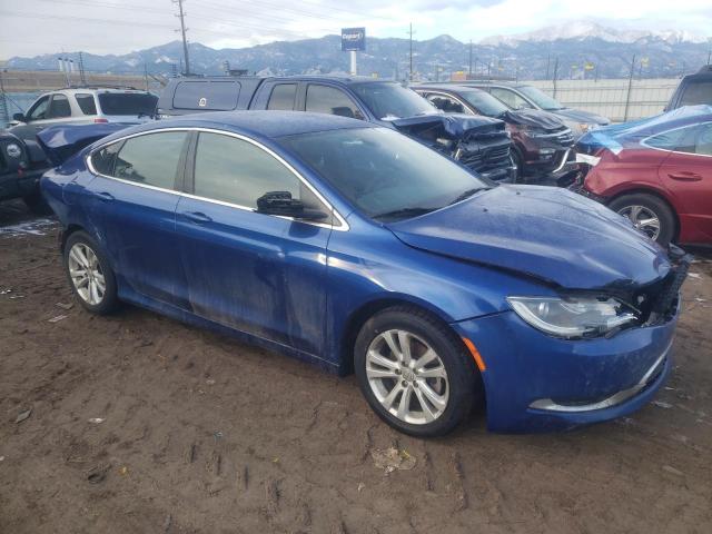 1C3CCCAB0FN704205 - 2015 CHRYSLER 200 LIMITED BLUE photo 4