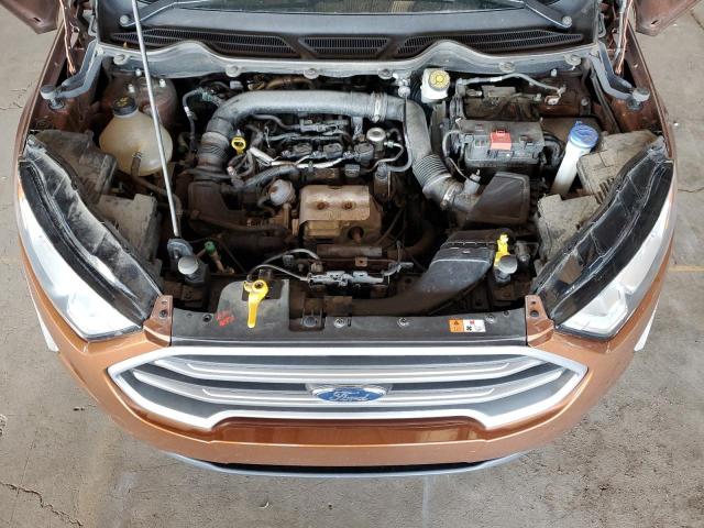 MAJ3P1TE7JC196093 - 2018 FORD ECOSPORT SE BROWN photo 11