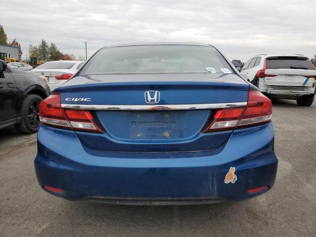 19XFB2F84DE078159 - 2013 HONDA CIVIC EX BLUE photo 6