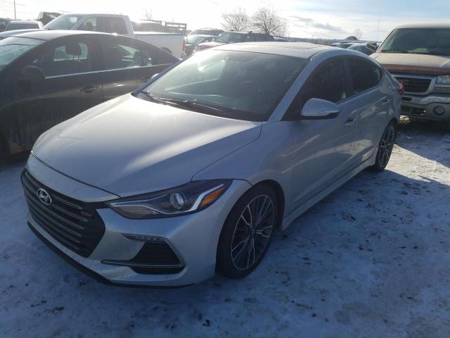 KMHD04LB1JU578071 - 2018 HYUNDAI ELANTRA SPORT SILVER photo 1