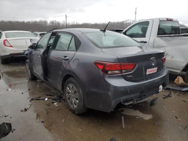 3KPA24AB0KE233232 - 2019 KIA RIO S GRAY photo 2